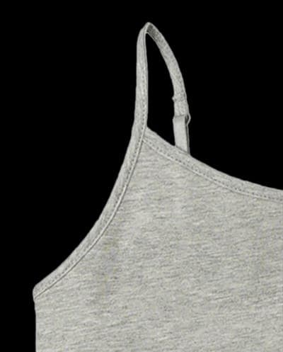 Girls Sleeveless Basic Cami 2-Pack (H/T GREY) 4