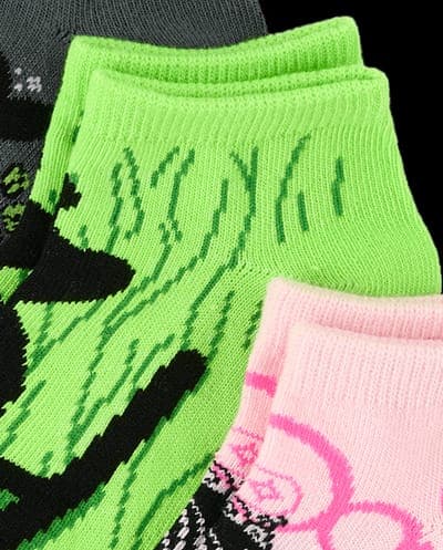 Baby And Toddler Girls Wicked Ankle Socks 6-Pack 3