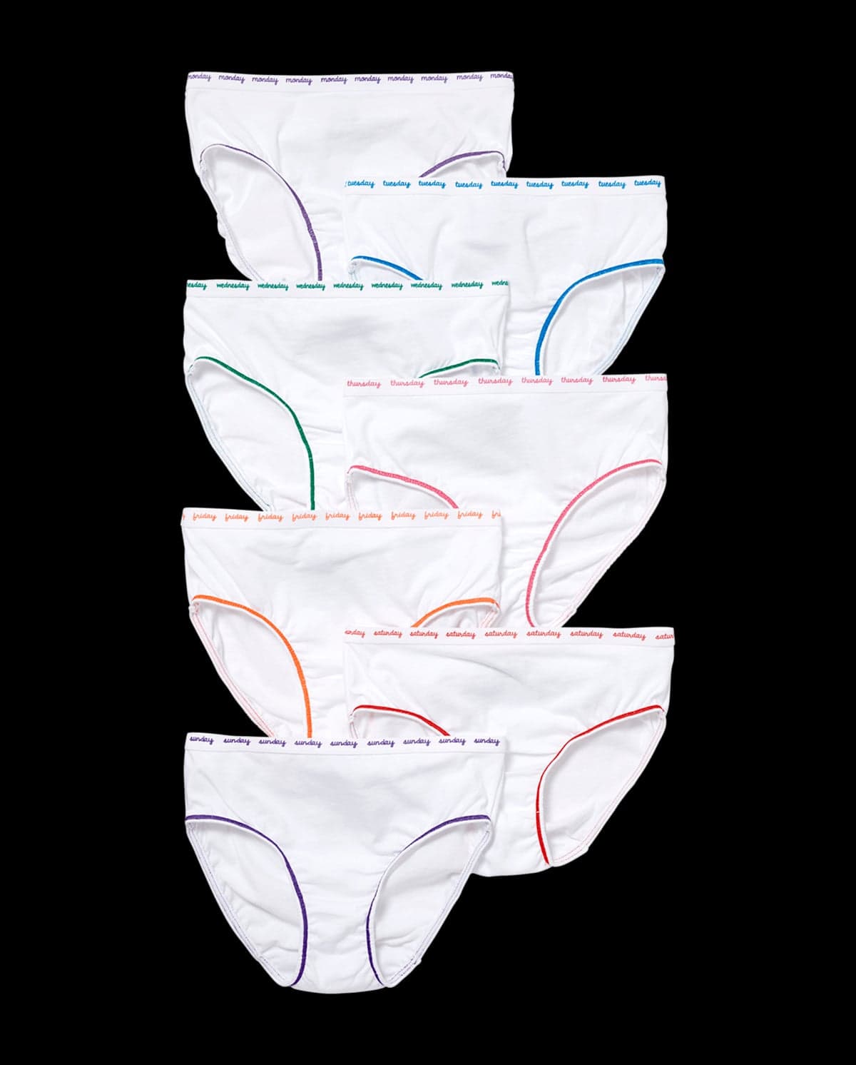 Girls Days Of The Week Briefs 7-Pack