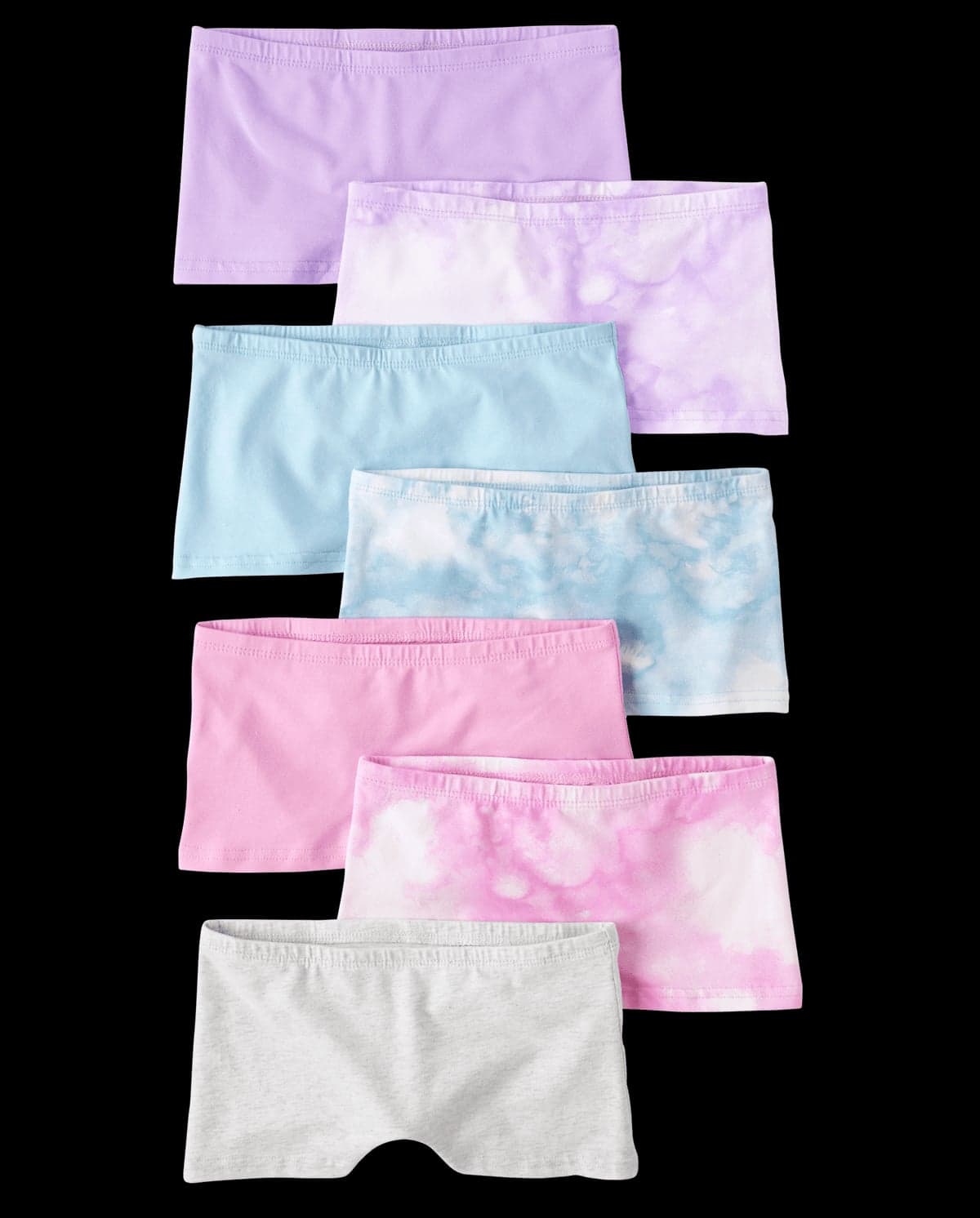 Girls Tie Dye Girl Short Underwear 7-Pack