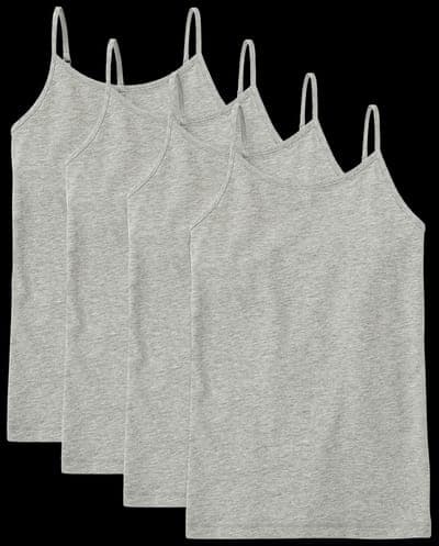 Girls Sleeveless Basic Cami 4-Pack 1