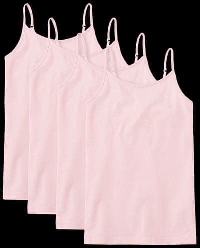 Girls Sleeveless Basic Cami 4-Pack 5