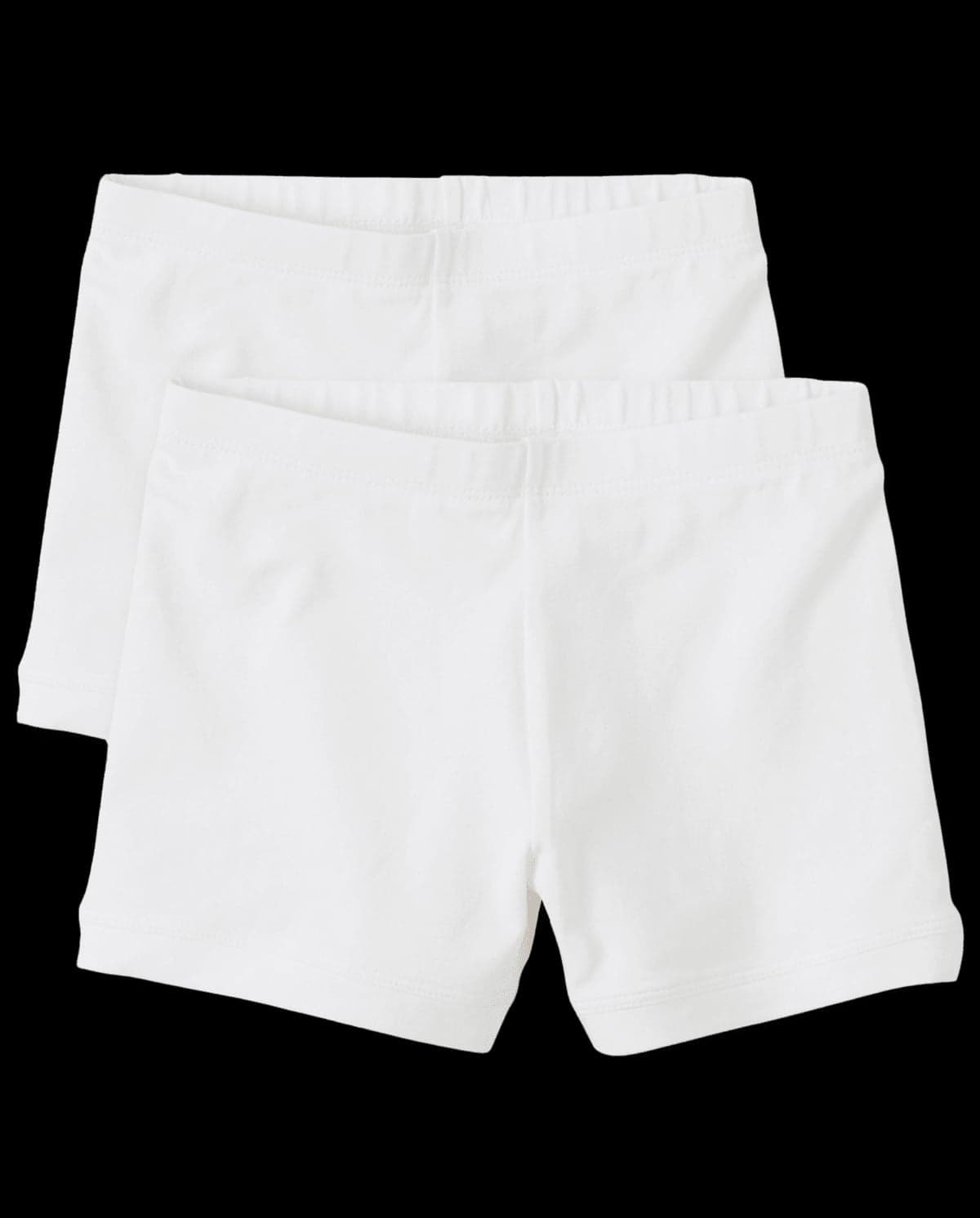 Girls Uniform Knit Cartwheel Shorts 2-Pack - Plus