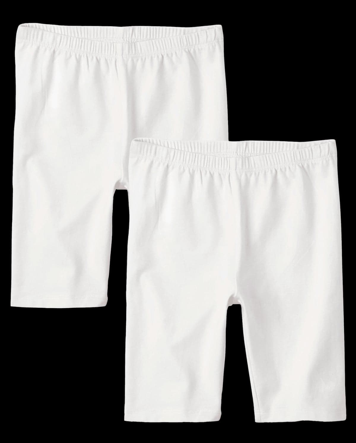 Girls Uniform Mix and Match Knit Bike Shorts 2-Pack - Plus