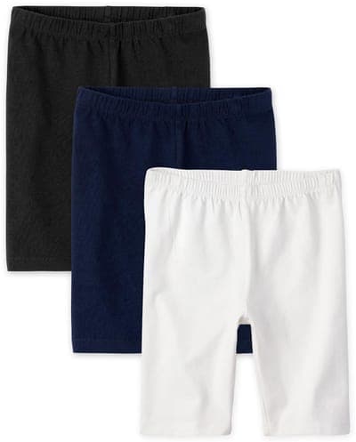 Girls Uniform Mix and Match Knit Bike Shorts 3-Pack 2