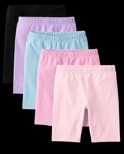 Girls Bike Shorts 5-Pack (ROSE MIST) 1