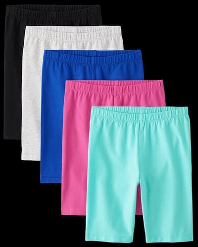 Girls Bike Shorts 5-Pack (MULTI CLR) · 3052120 1