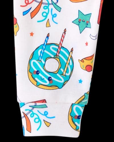 Baby And Toddler Boys Short Sleeve Birthday Food Snug Fit Cotton Pajamas 4