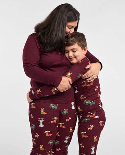 Baby And Toddler Matching Family Christmas Long Sleeve Holiday Dog Snug Fit Cotton Pajamas 2