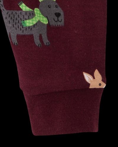 Baby And Toddler Matching Family Christmas Long Sleeve Holiday Dog Snug Fit Cotton Pajamas 3