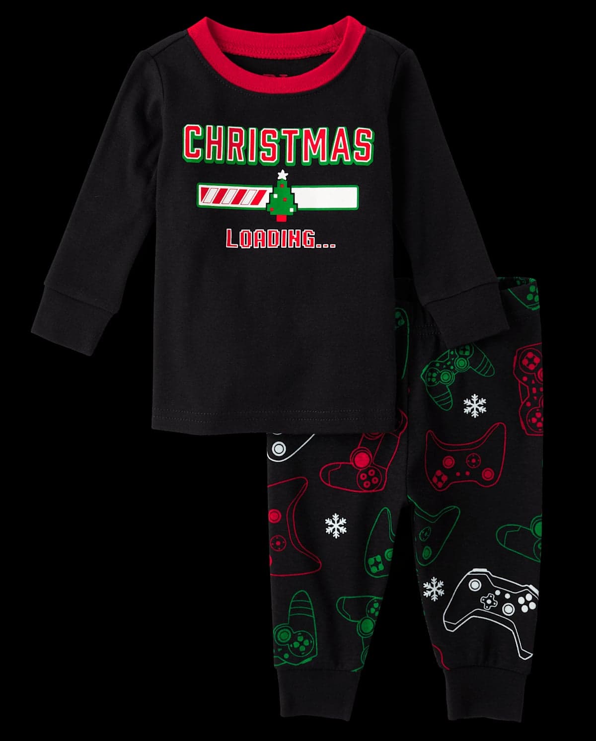Baby And Toddler Long Sleeve Christmas Gamer Snug Fit Cotton Pajamas