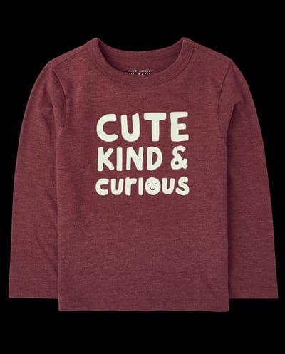 Baby And Toddler Boys Long Sleeve Curious Graphic Tee 2