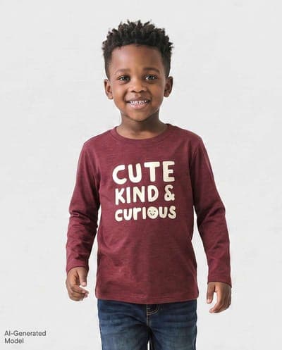 Baby And Toddler Boys Long Sleeve Curious Graphic Tee 1