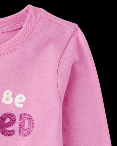 Baby And Toddler Girls Long Sleeve Spoiled Graphic Tee 4