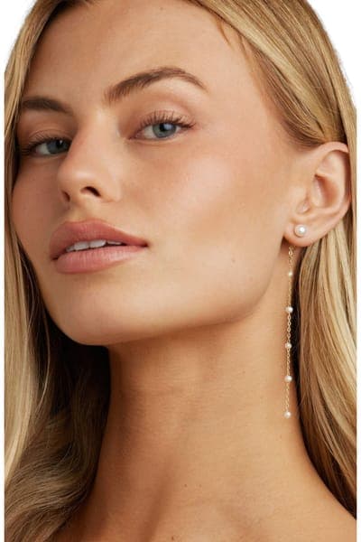 Untamed Petals Lara Pearl Drop Earrings 4