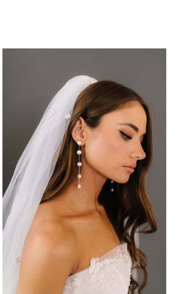 Untamed Petals Harper Pearl Drop Earrings 5