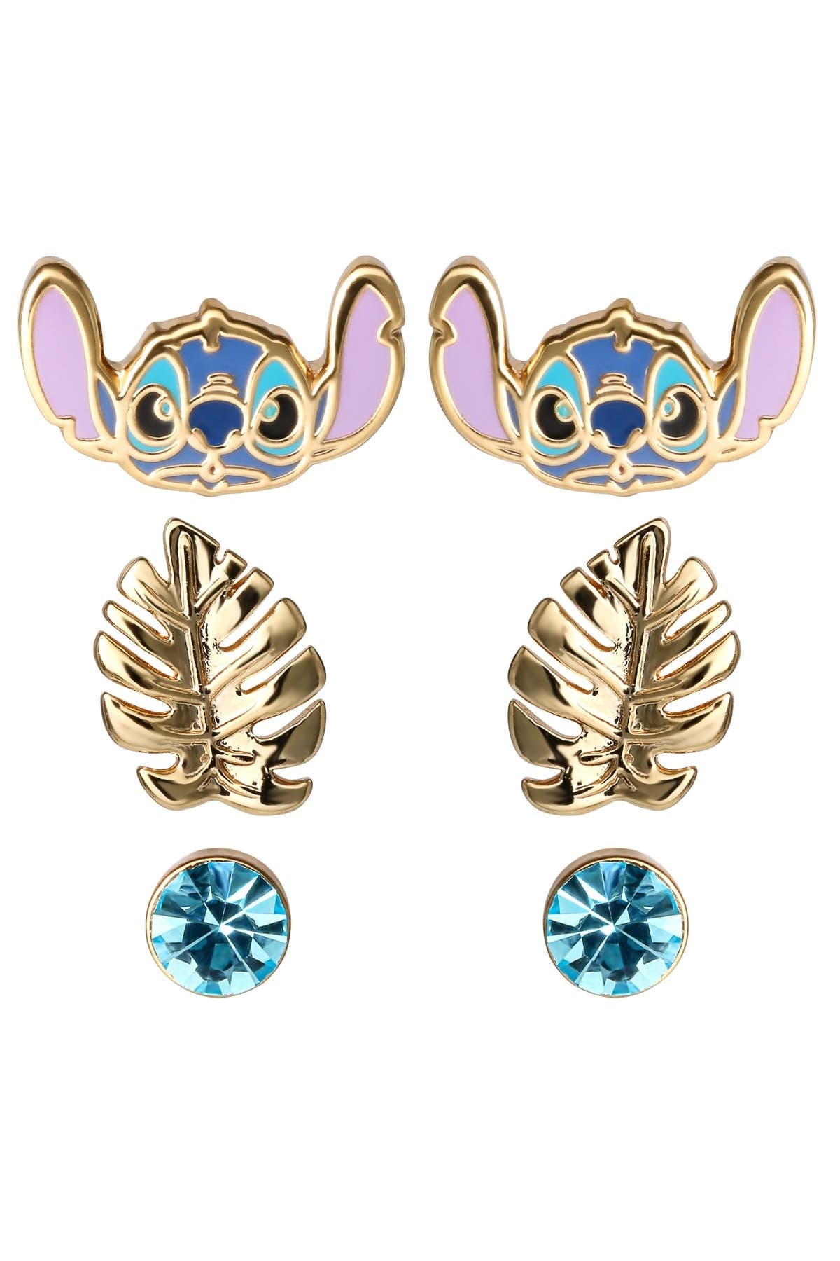 Disney Lilo And Stitch 3 Piece Earring Set