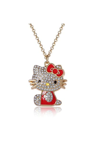 Hello Kitty Crystal Pendant Necklace 9