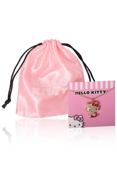 Hello Kitty Crystal Pendant Necklace 16