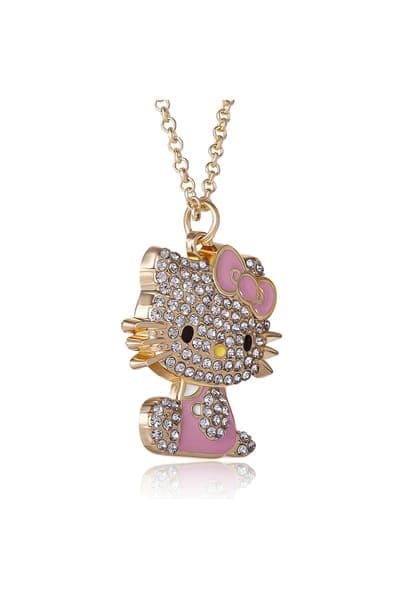 Hello Kitty Crystal Pendant Necklace 20