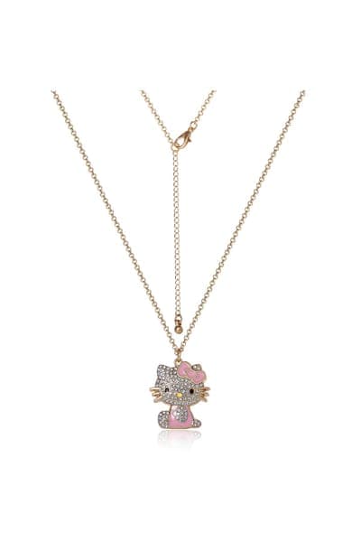 Hello Kitty Crystal Pendant Necklace 21