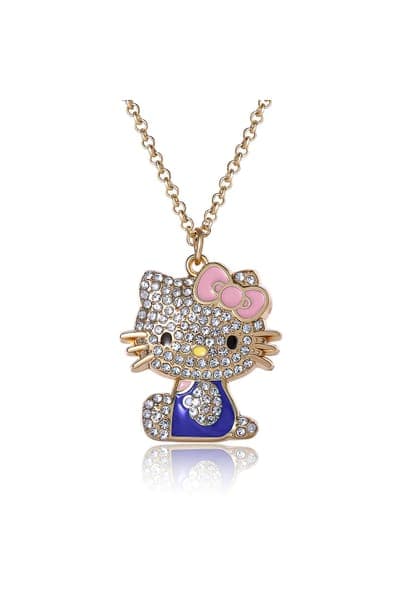 Hello Kitty Crystal Pendant Necklace 25