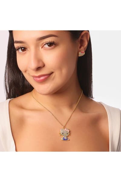 Hello Kitty Crystal Pendant Necklace 27