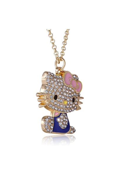 Hello Kitty Crystal Pendant Necklace 28