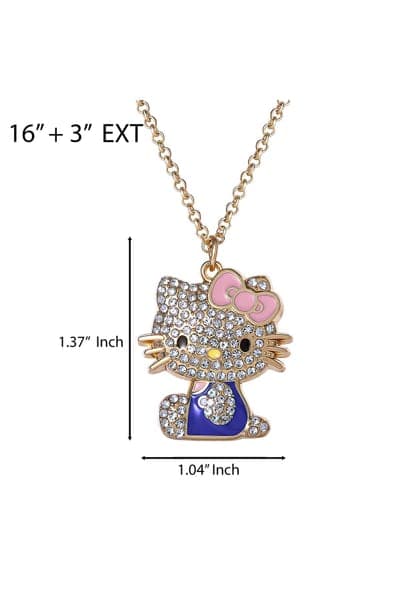 Hello Kitty Crystal Pendant Necklace 30