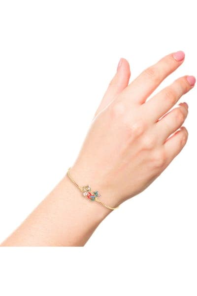 Disney Adjustable Heart Lariat Bracelet, 18kt Gold Plated 2