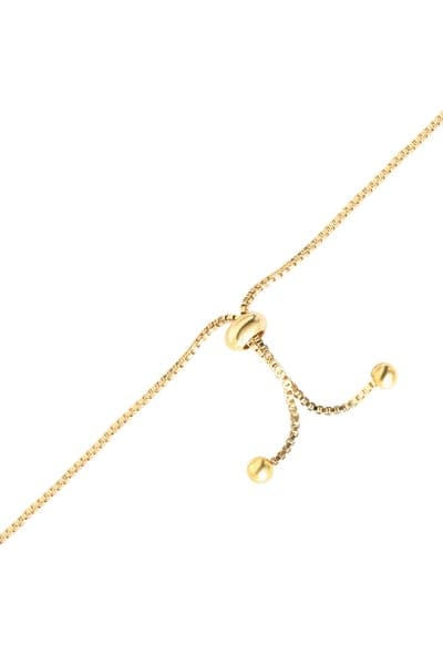 Disney Adjustable Heart Lariat Bracelet, 18kt Gold Plated 3