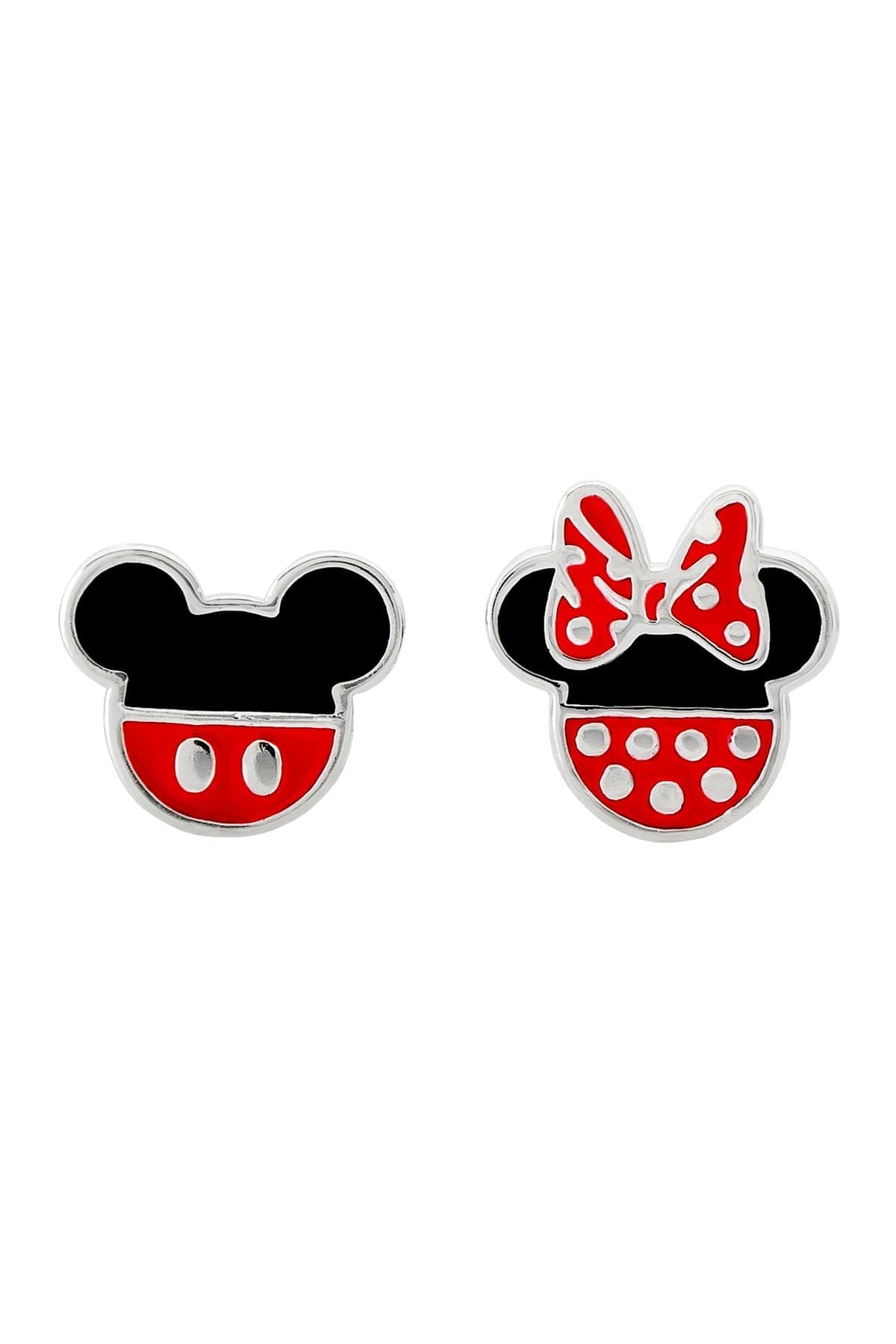 Disney Mismatched Mickey And Minnie Mouse Earrings