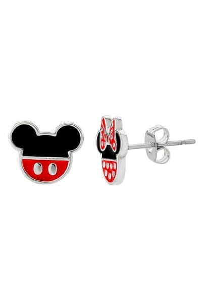 Disney Mismatched Mickey And Minnie Mouse Earrings 6