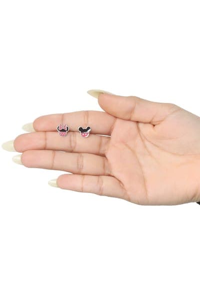 Disney Mismatched Mickey And Minnie Mouse Earrings 5
