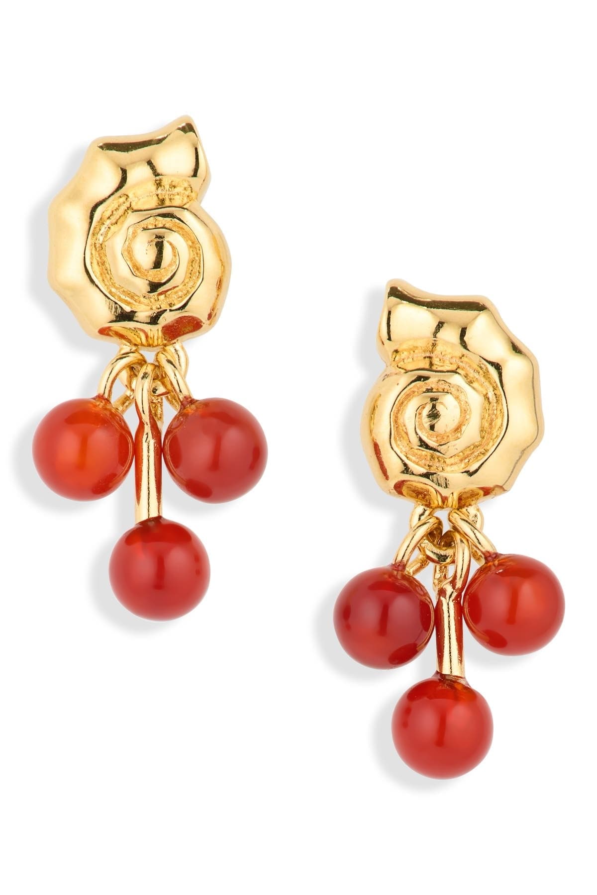 Madewell Demi-Fine Beaded Cluster Shell Stud Earrings
