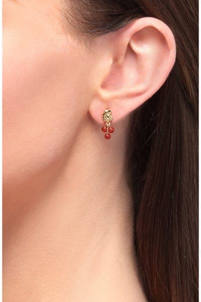 Madewell Demi-Fine Beaded Cluster Shell Stud Earrings 2