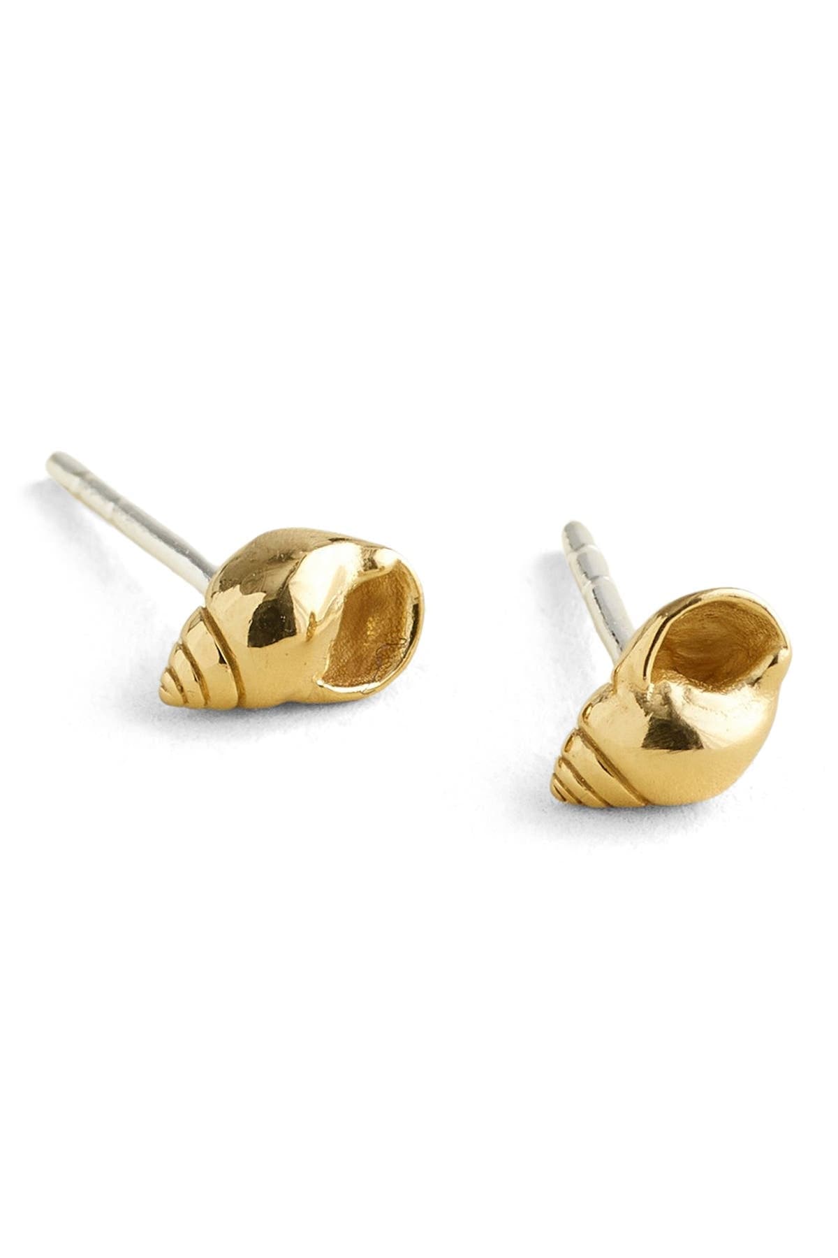 Madewell Demi-Fine Shell Stud Earrings