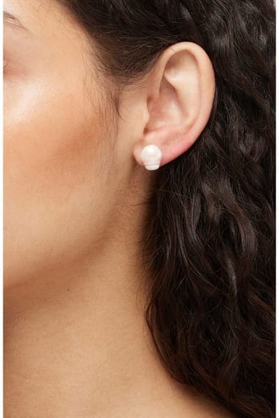 Lele Sadoughi Collector Faux Baroque Pearl Stud Earrings 2