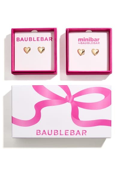 BaubleBar Match with Mama Heart Earrings 3