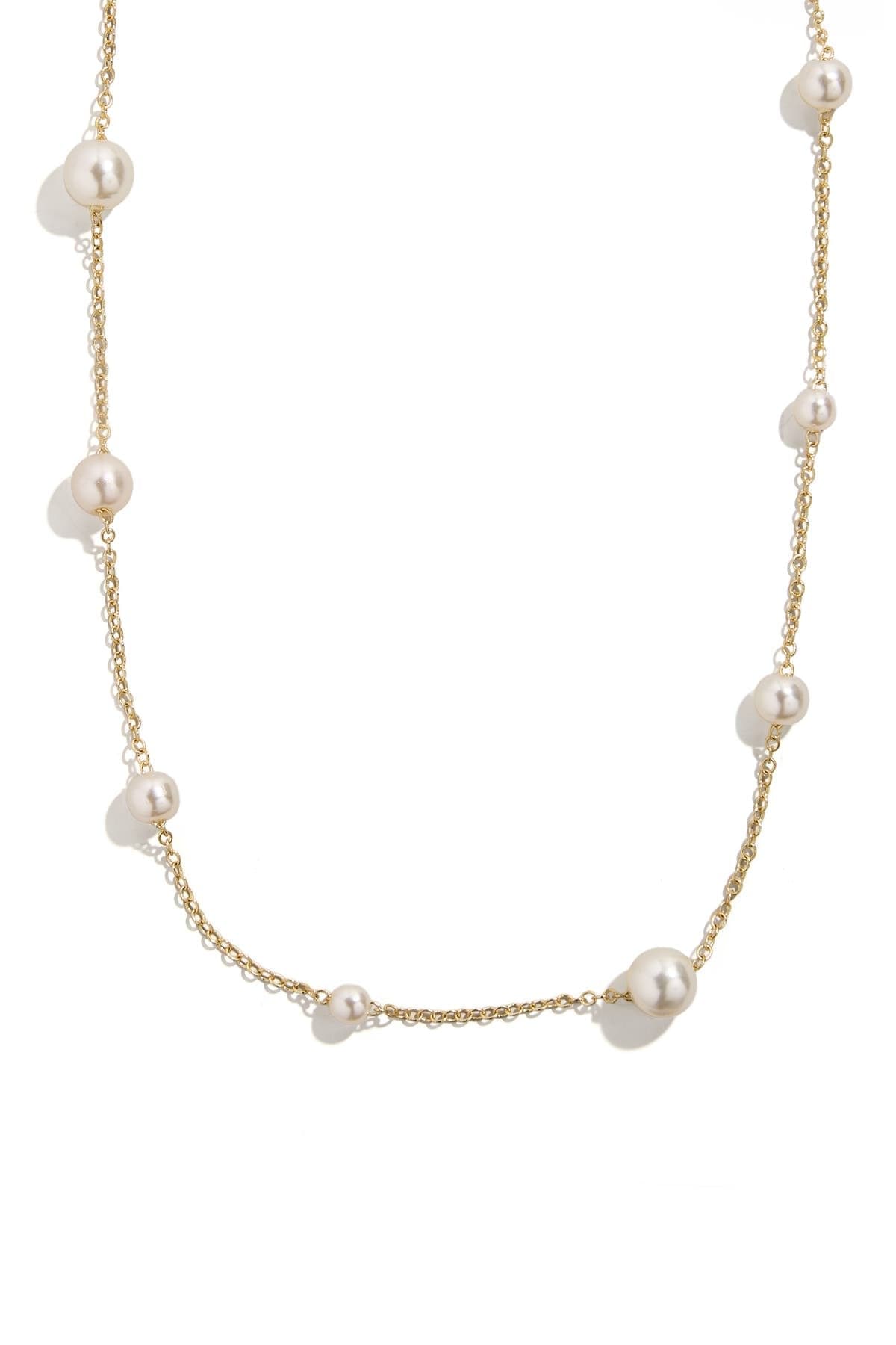 BaubleBar Match with Mama Imitation Pearl Necklace