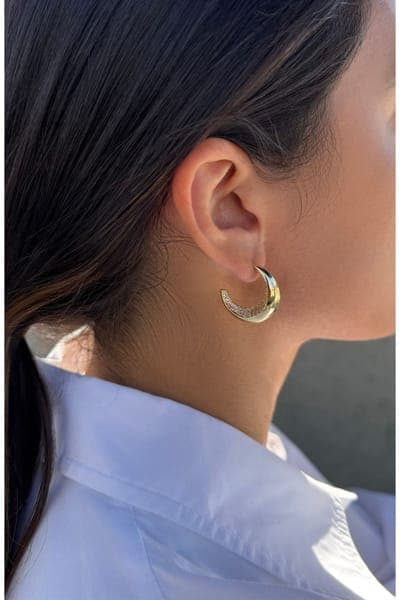 Adornia Set of 3 Assorted Hoop Earrings 6