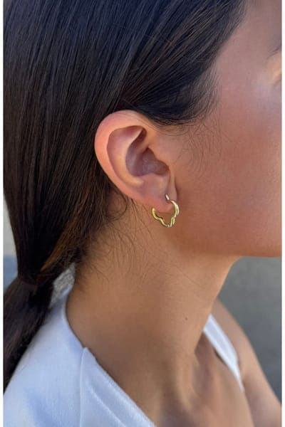 Adornia Set of 3 Assorted Hoop Earrings 7