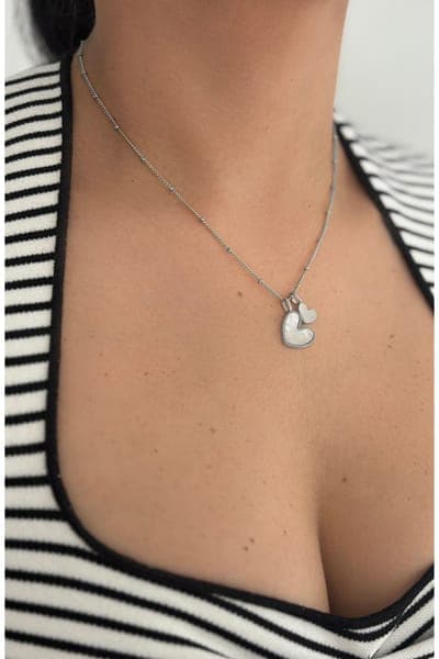 Adornia Set of 3 Assorted Heart Necklaces 5