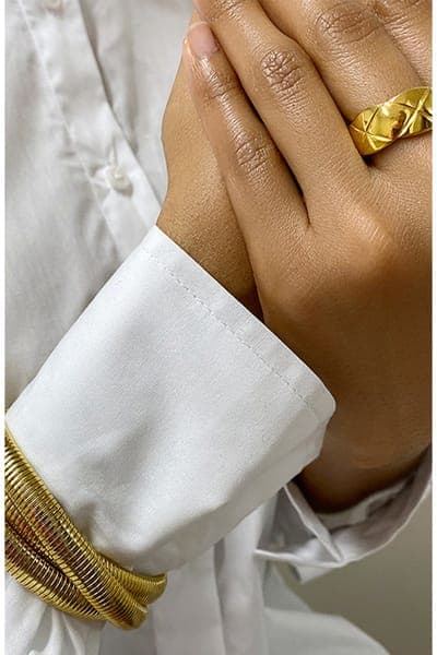 Adornia Omega Chain Triplet Bracelet 4