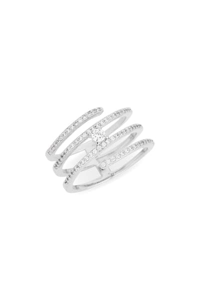 NORDSTROM RACK Cubic Zirconia Wrap Ring 1