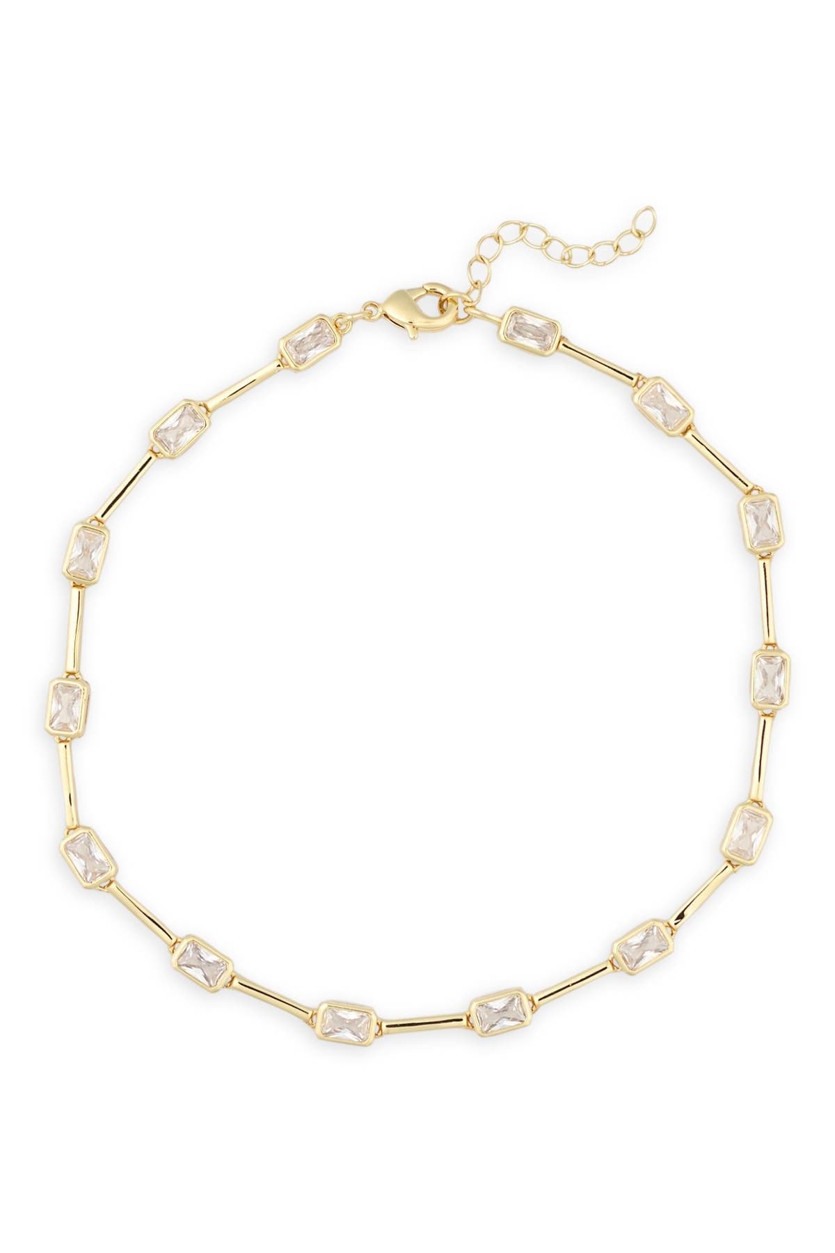 NORDSTROM RACK Cubic Zirconia Station Chain Anklet