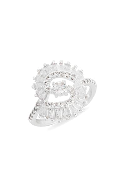 NORDSTROM RACK Mixed Cubic Zirconia Statement Ring 1
