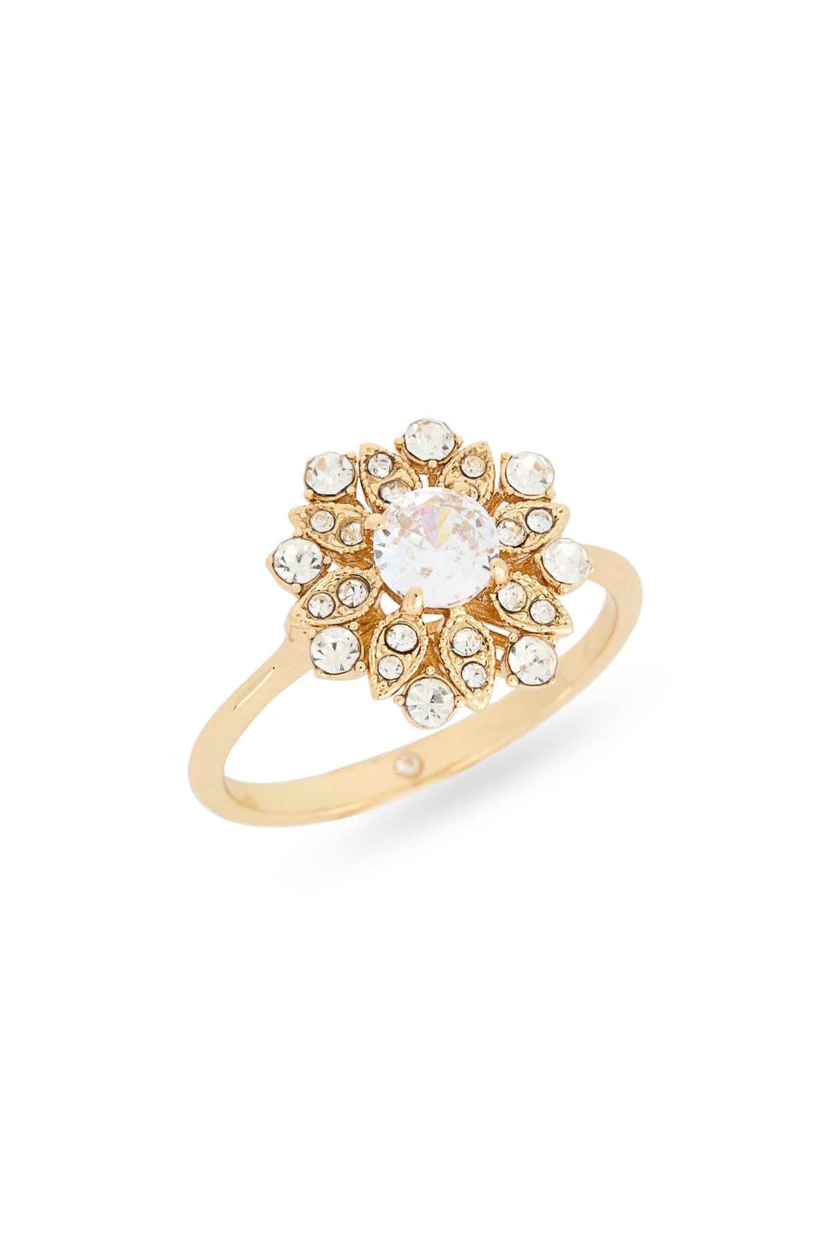 NORDSTROM RACK Crystal Flower Ring
