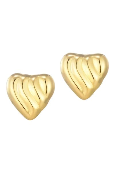 Adornia Statement Heart Stud Earrings 4
