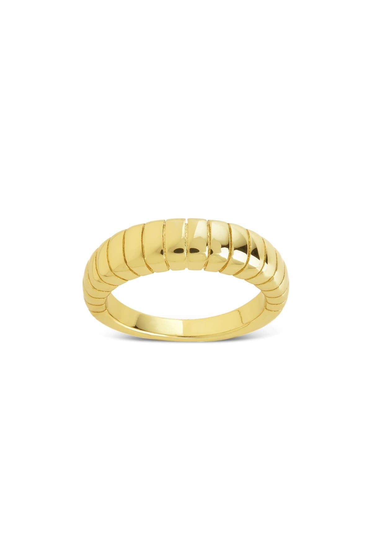 Sterling Forever Gro Stacked Ridge Band Ring